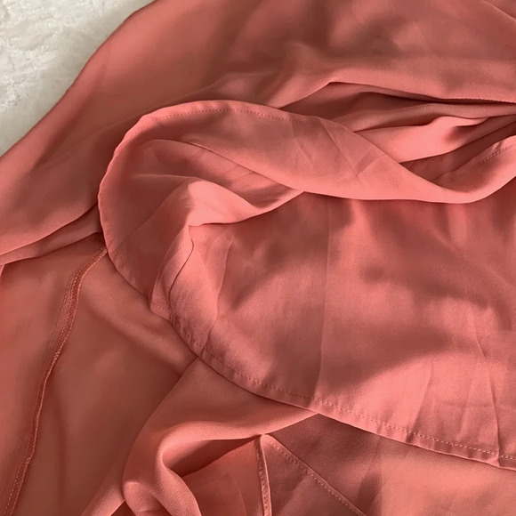 LULU’S Ada Lace Up Back Bohemian Maxi Slip Dress in Rusty Rose Size Medium - Picture 15 of 16